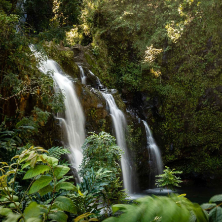 hawaiianstyle road to hana exclusive waterfall three falls of the waikani falls product images