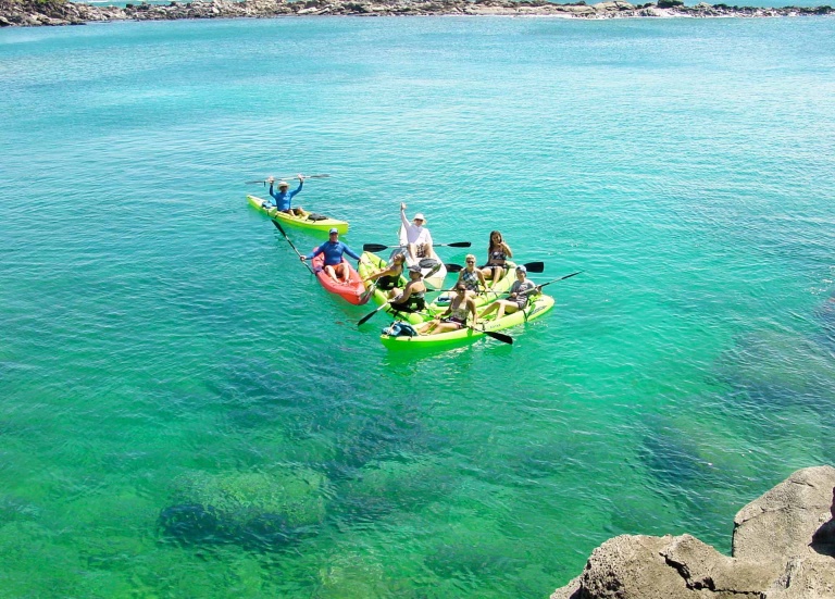 kayak along mauis rugged coastline